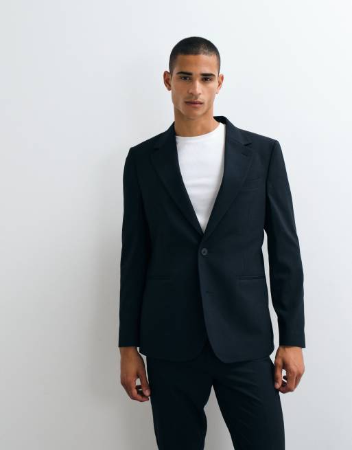 Americana de traje azul marino de corte slim de ASOS DESIGN, 3 de 5