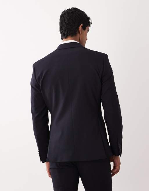 Americana de traje azul marino entallada de ASOS DESIGN, 3 de 5