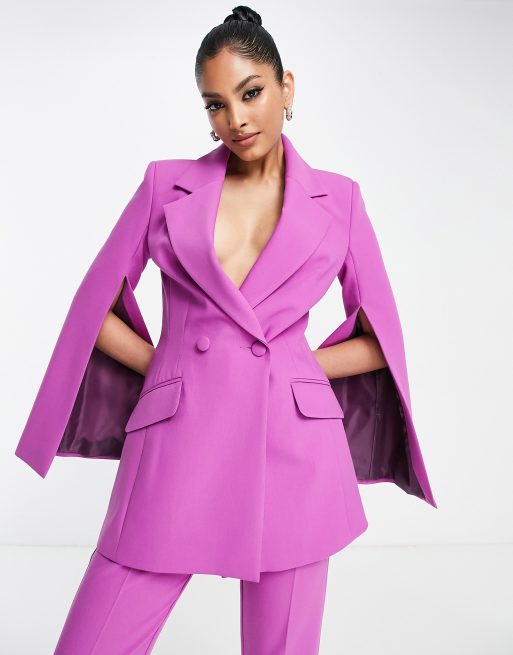 Traje morado hotsell