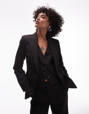 Americana de traje negra de Mango (parte de un conjunto)
