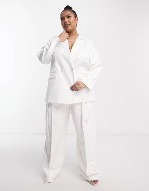 Americana blanca larga sales