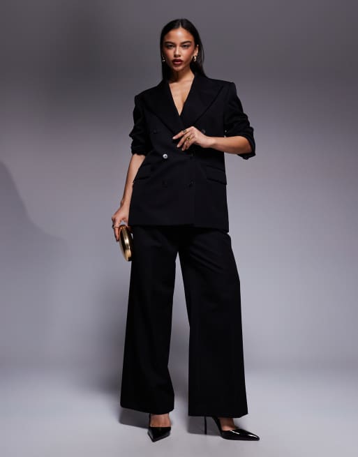 Americana negra extragrande de ASOS X THE SOURCED COLLECTION, 2 de 4