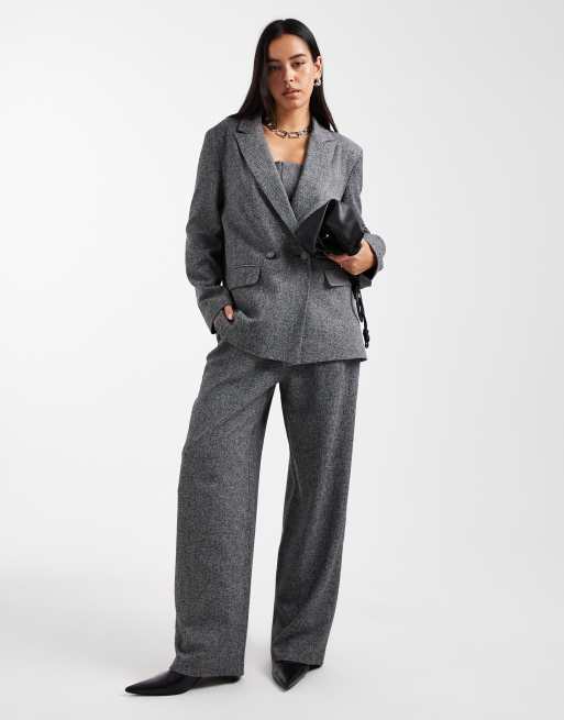 Americana negra y blanca jaspeada extragrande de Miss Selfridge (parte de un conjunto), 2 de 4