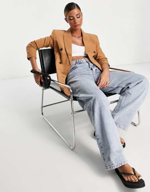Americana tostada de doble botonadura de ASOS DESIGN , 4 de 4