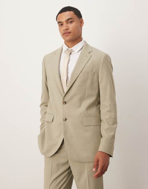 Americana verde tenue de corte slim de Mango (parte de un conjunto)