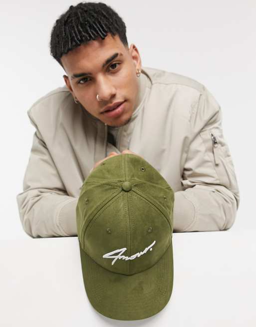 Faux suede 2024 baseball hat