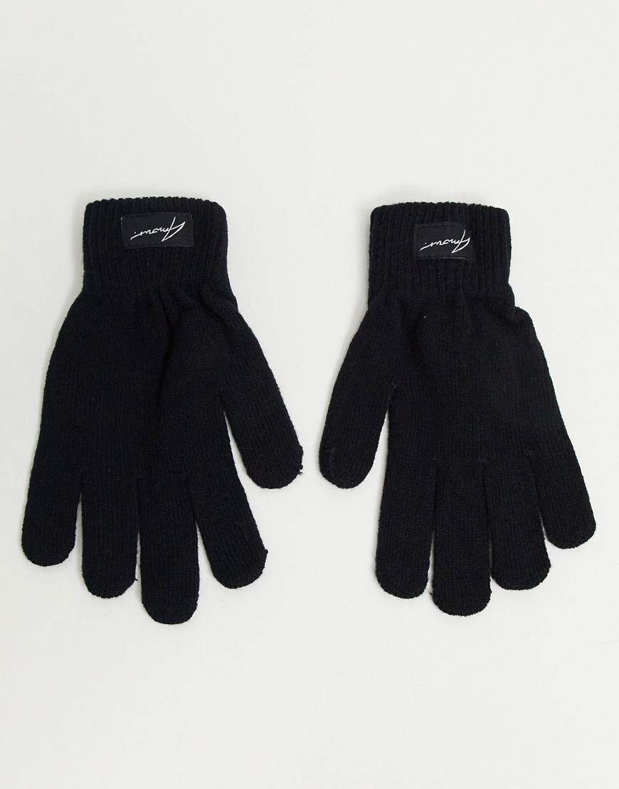 Amour - Handschoenen met merklogo-Zwart