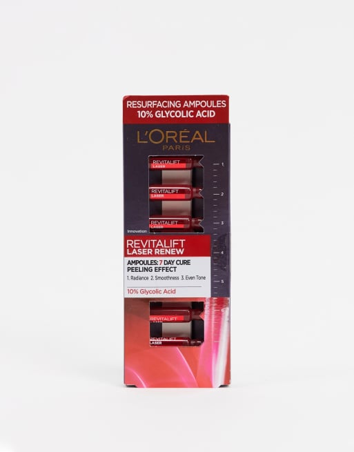 Ampollas de ácido glicólico al 10% Revitalift Laser de L'Oreal Paris (7 x 1 ml), 2 de 4