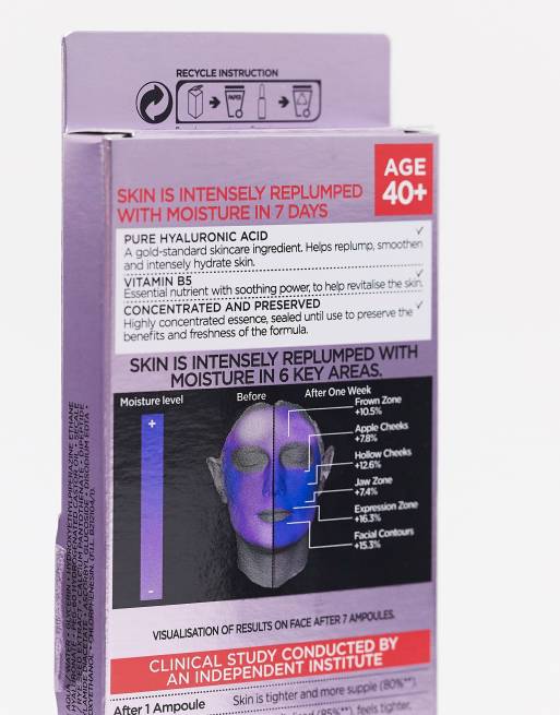 Ampollas revitalizantes efecto relleno para tratamiento de 7 días Revitalift Filler de L'Oreal Paris, 2 de 4