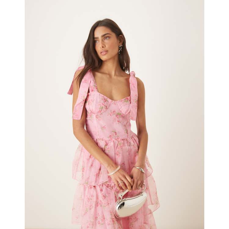 【定価６万円】AMY JANE LONDON フリルワンピース ドレス レース 定価6】AMY JANE LONDON フリルワンピース ドレス レース
