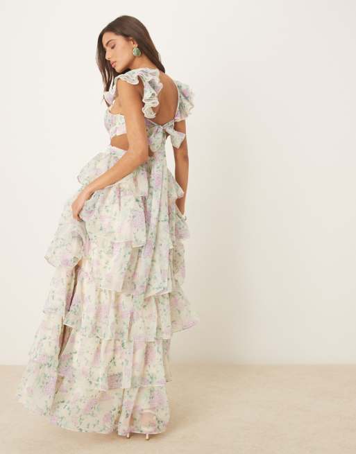 amy jane london evangeline ruffle maxi dress Amy Jane London Evangeline Ruffle Maxi Dress