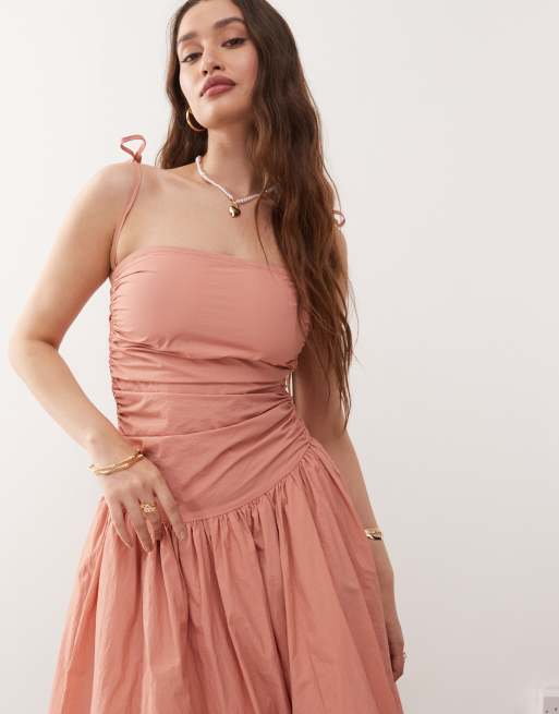 blue dress for baby girl Velvet Bohemian Bridesmaid Dresses Sexy V-neck Backless Country Style –  TANYA BRIDAL main image 0