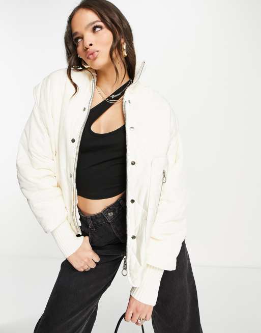 Amy faux fur bomber on sale jacket