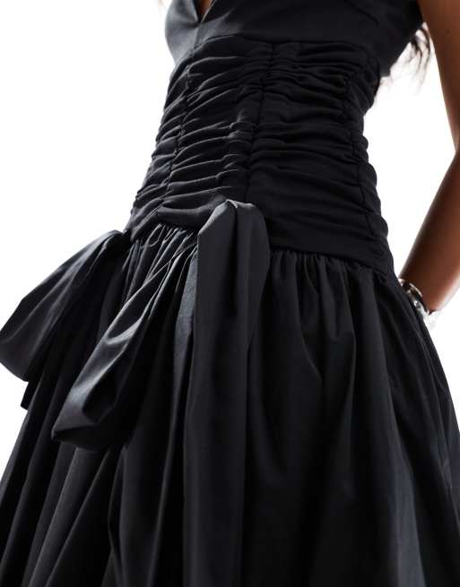 Amy Lynn - Bodhi - Robe bouffante mi-longue à découpe - Noir, 4 de 4