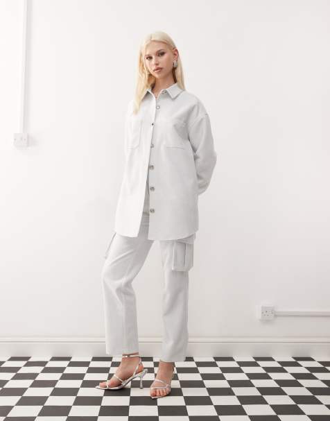 Amy Lynn co-ord in silver - view 1