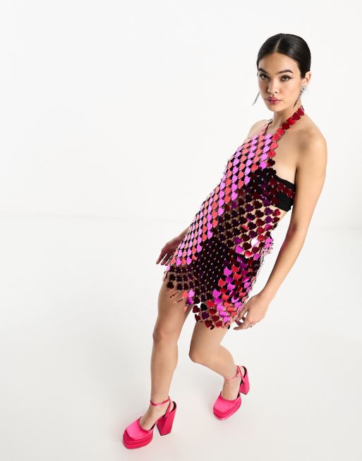 knee length dresses for ladies The iconic silver Sparkle disc dress  Rabanne