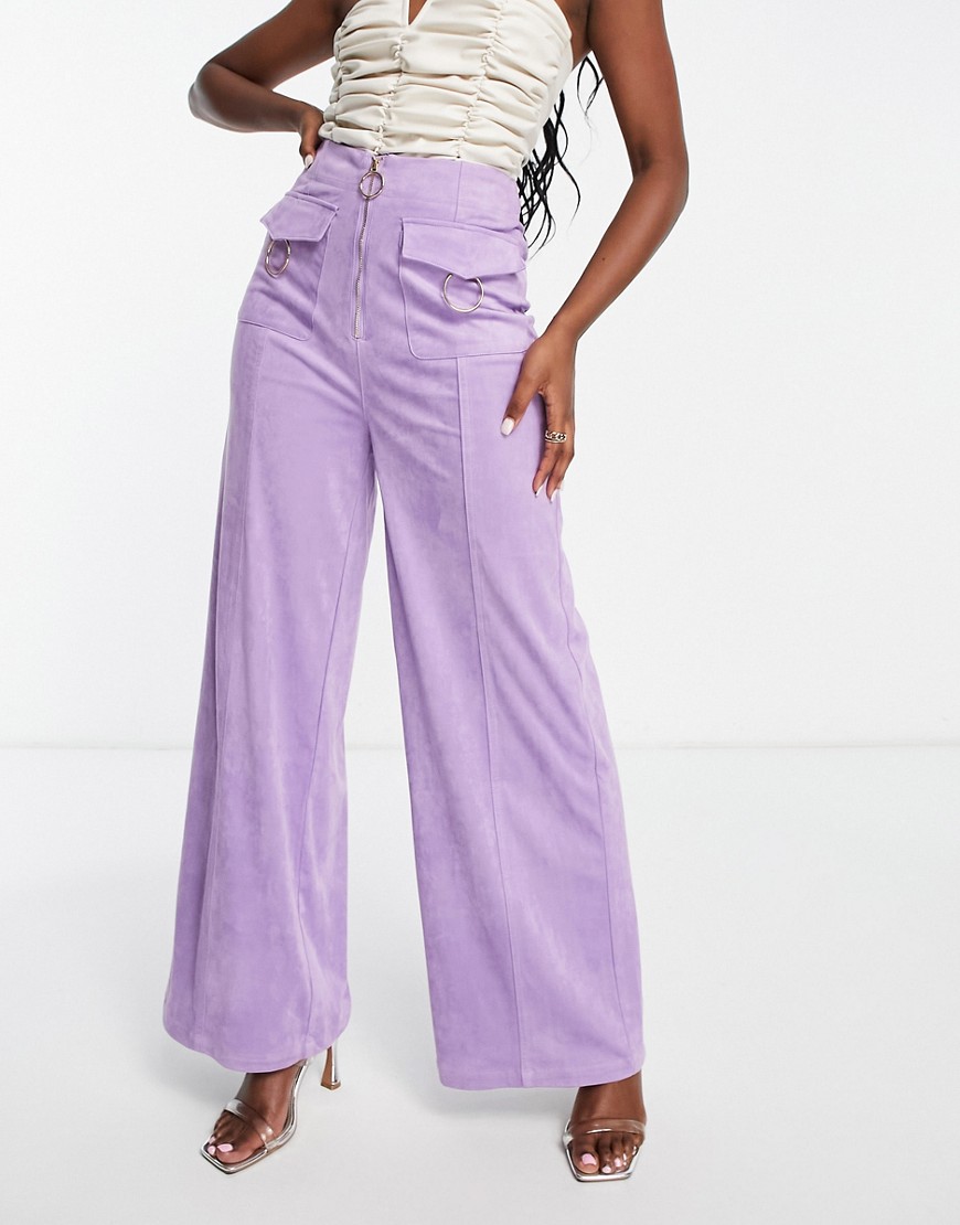 Amy Lynn Jackson trouser in lilac-Purple