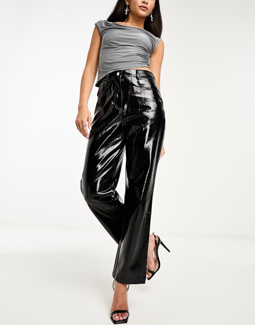 Lupe pants in high shine black