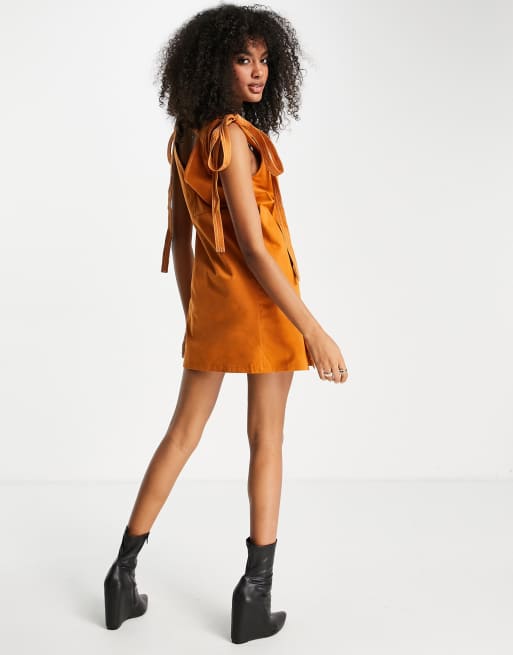 Tan discount shift dress