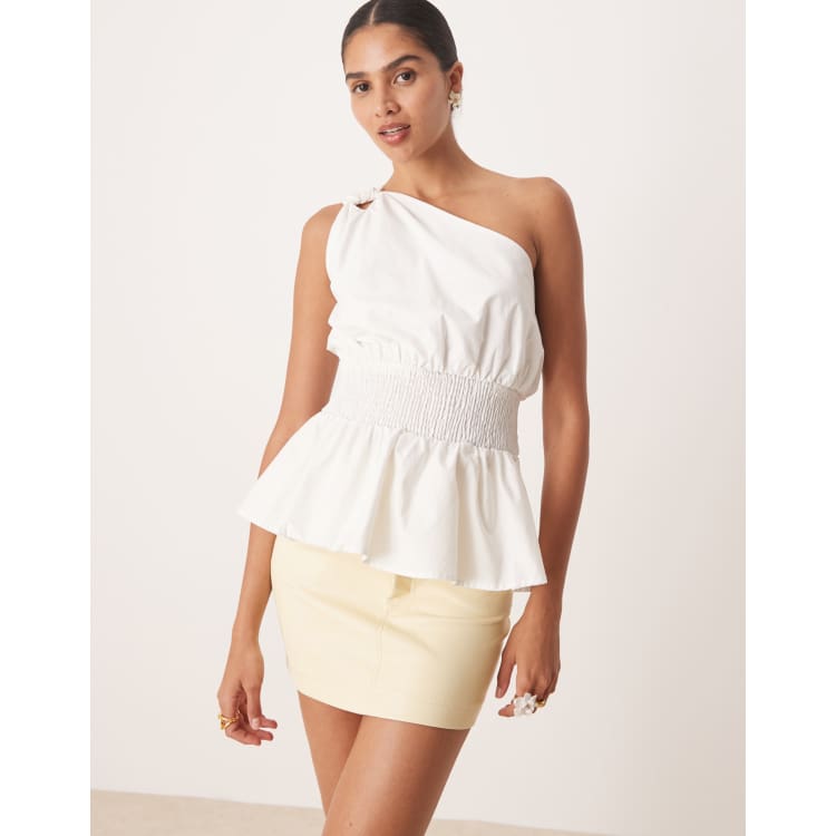 Ballerina feather peplum tops