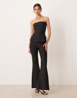 Pantalon d'ensemble évasé - Noir 34