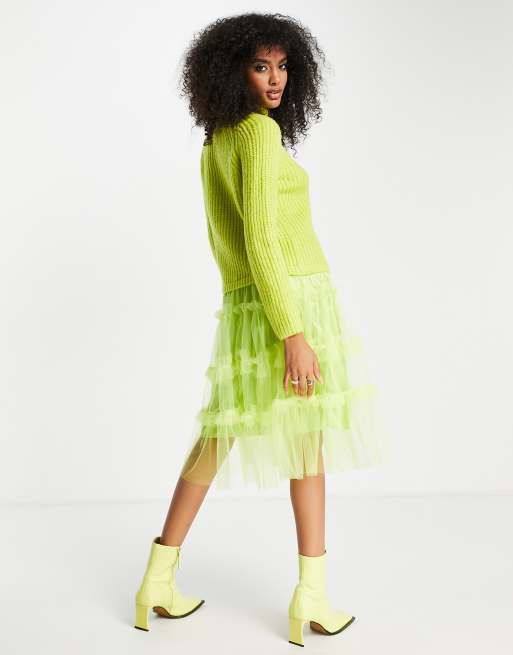 Robe fluo zara hot sale