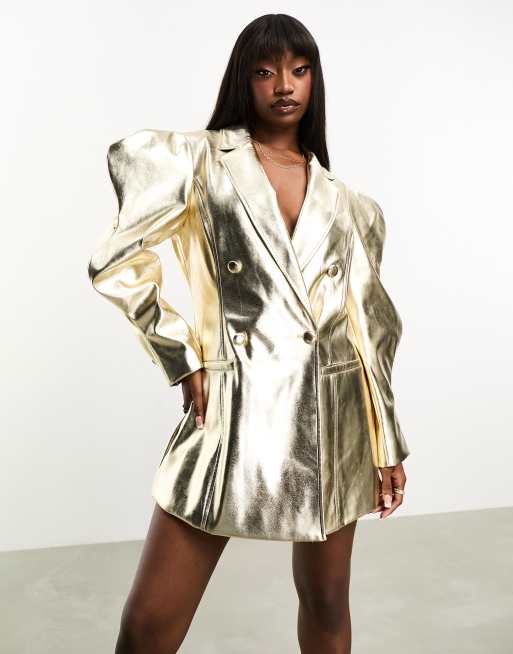 Blazer dress clearance metallic