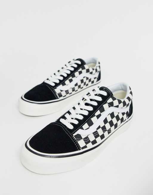 Scan Forvirret Helt vildt Anaheim Old Skool 36 DX ternede sneakers in sort fra Vans | ASOS