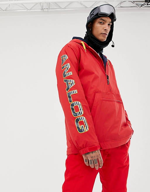 Analog Chainlink Anorak in Red | ASOS