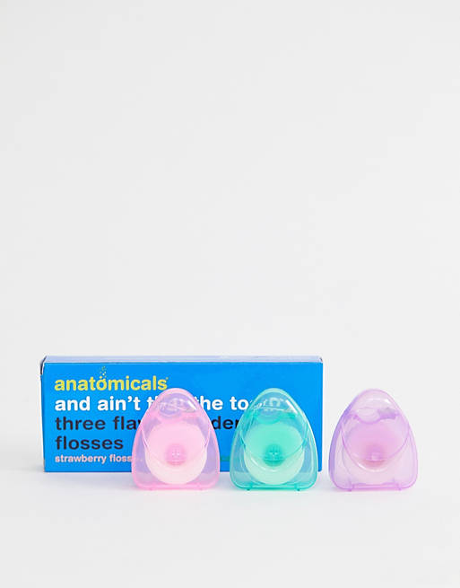 Anatomicals And Ain't That The Tooth. 3 Flavoured Dental Flosses