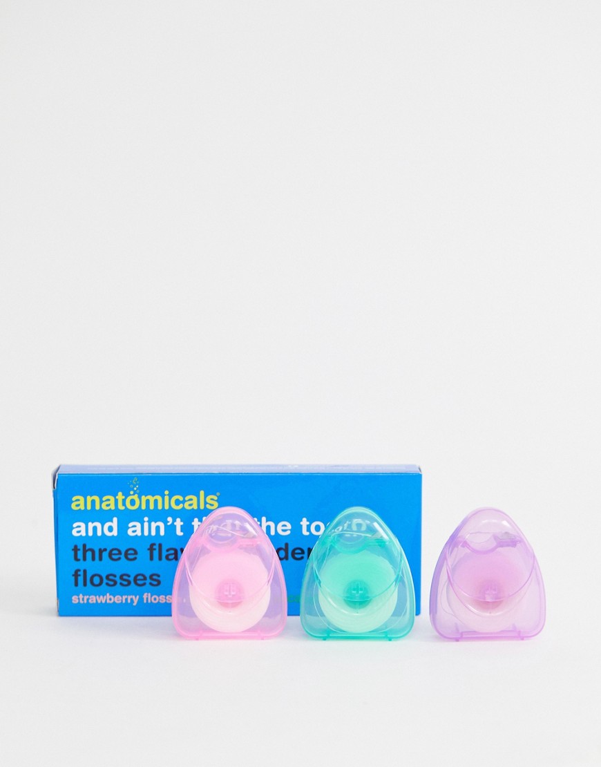 Anatomicals – And Ain't That The Tooth – Tandtråd med olika smak, pack om 3-Ingen färg