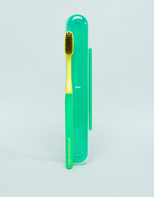 Anatomicals And Ain't That The Tooth The Better Brush Charcoal Toothbrush - Green