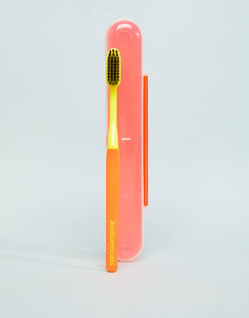 Anatomicals And Ain't That The Tooth The Better Brush Charcoal Toothbrush - Orange