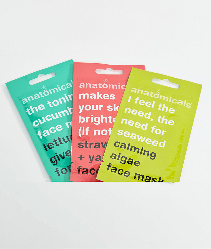 Anatomicals Face Mask Envelope X 3-clear