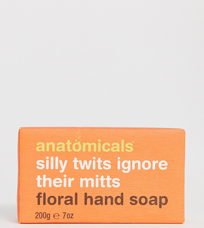 Anatomicals silly twits ignore their mitts. Floral hand soap bar-No Colour