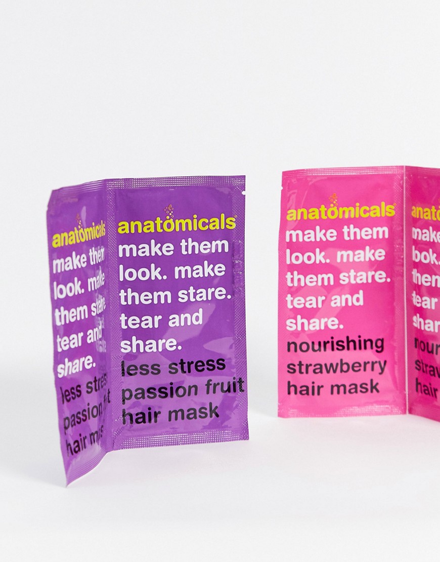 Anatomicals - Tear and Share - Confezione di maschere per capelli-Nessun colore