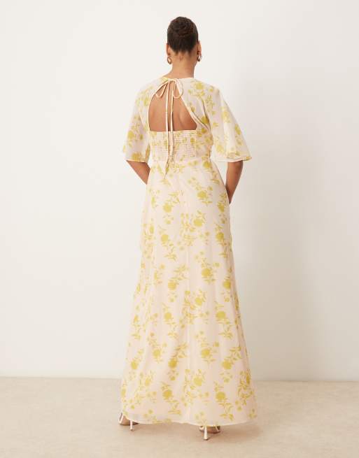 Anaya – Buntes Maxikleid mit Blumenmuster und Schlüssellochausschnitt hinten, 3 von 4