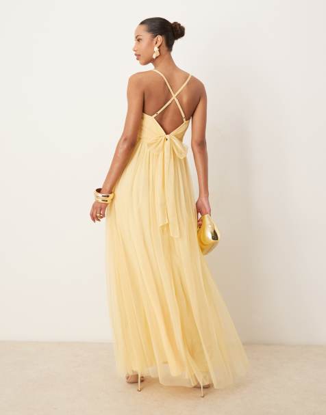 Anaya Cami maxi dress in pale yellow