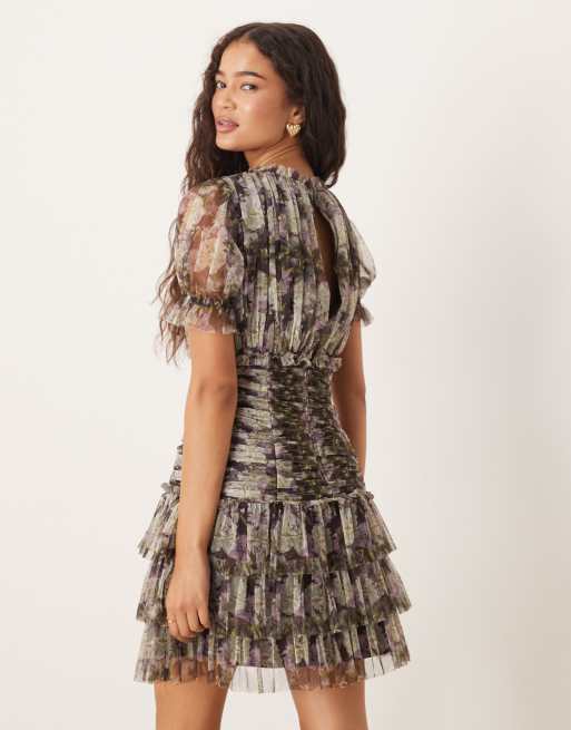 knee length dresses for ladies Anaya With Love Recycled White Ruffle Cami Mini Dress  Maya Deluxe