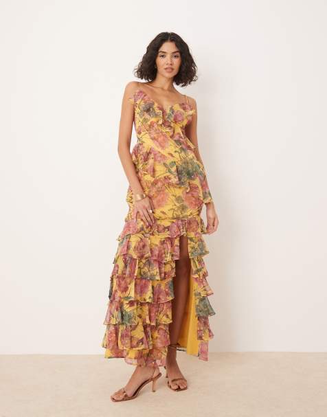 Anaya Floral strappy maxi dress in multi - view 1