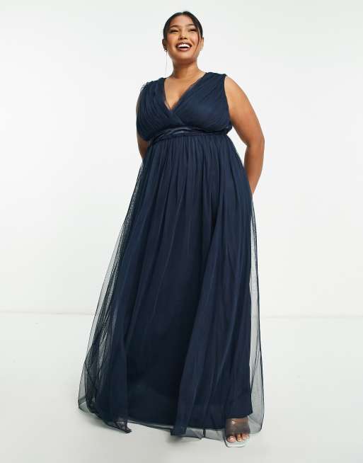 Navy blue cheap bridesmaid dresses asos