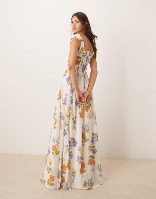 Anaya Strappy maxi dress in white, 3 of 4