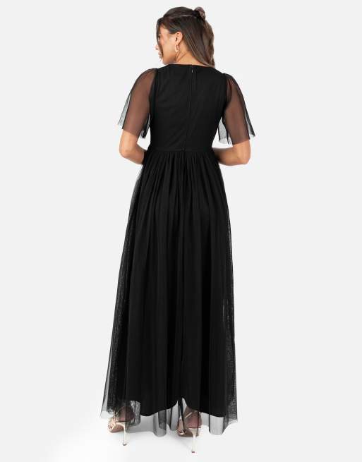 Anaya Twist detail maxi dress in black, 2 of 4