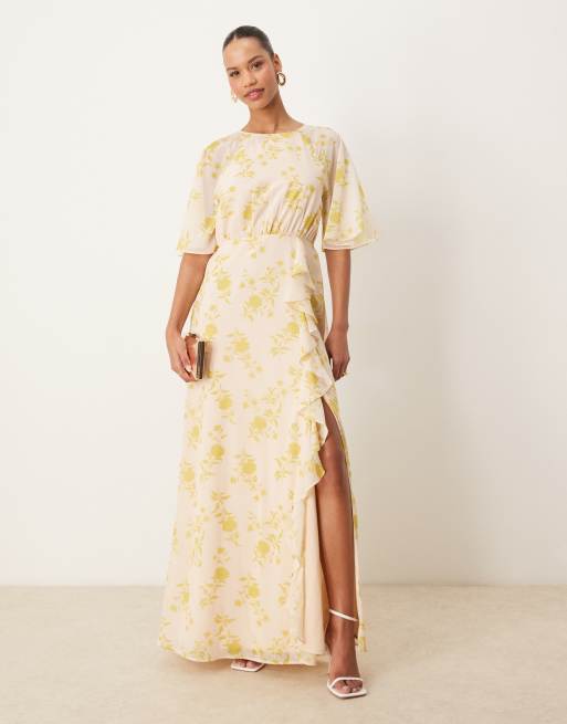 Anaya - Vestito lungo multicolore con apertura sul retro