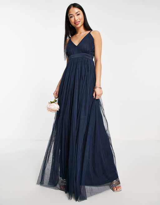 Asos 2025 navy bridesmaid