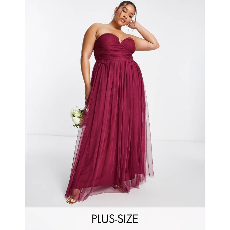 Red bridesmaid store dresses asos