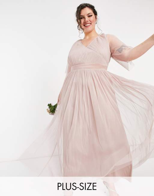 Anaya With Love Plus Robe Longue De Demoiselle Dhonneur En Tulle