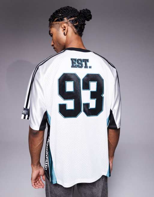 And1 – Airtex – Blå, flerfärgad, sportig t-shirt, 3 av 5