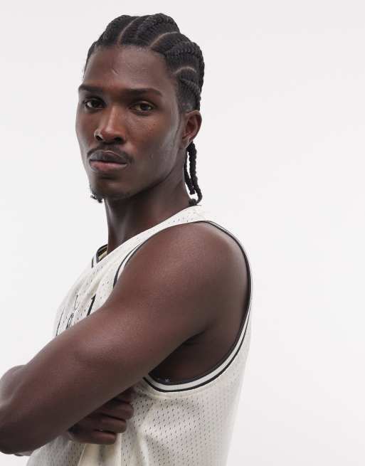 AND1 - Canotta da basket écru con logo, 4 di 5