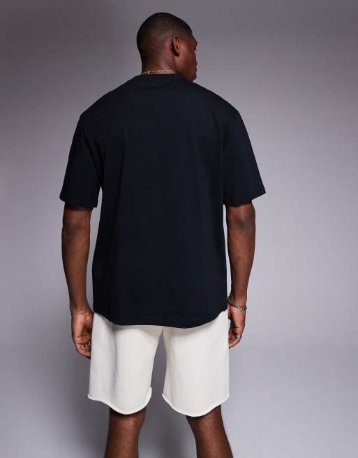 AND1 – Czarny T-shirt oversize ze sportową grafiką, 3 z 4